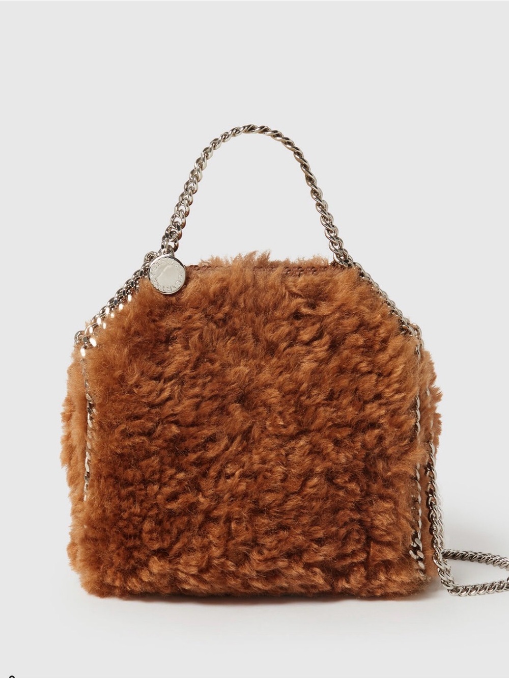 Falabella Plush Teddy mini Tote Bag new , ginger color - Picture 6 of 6